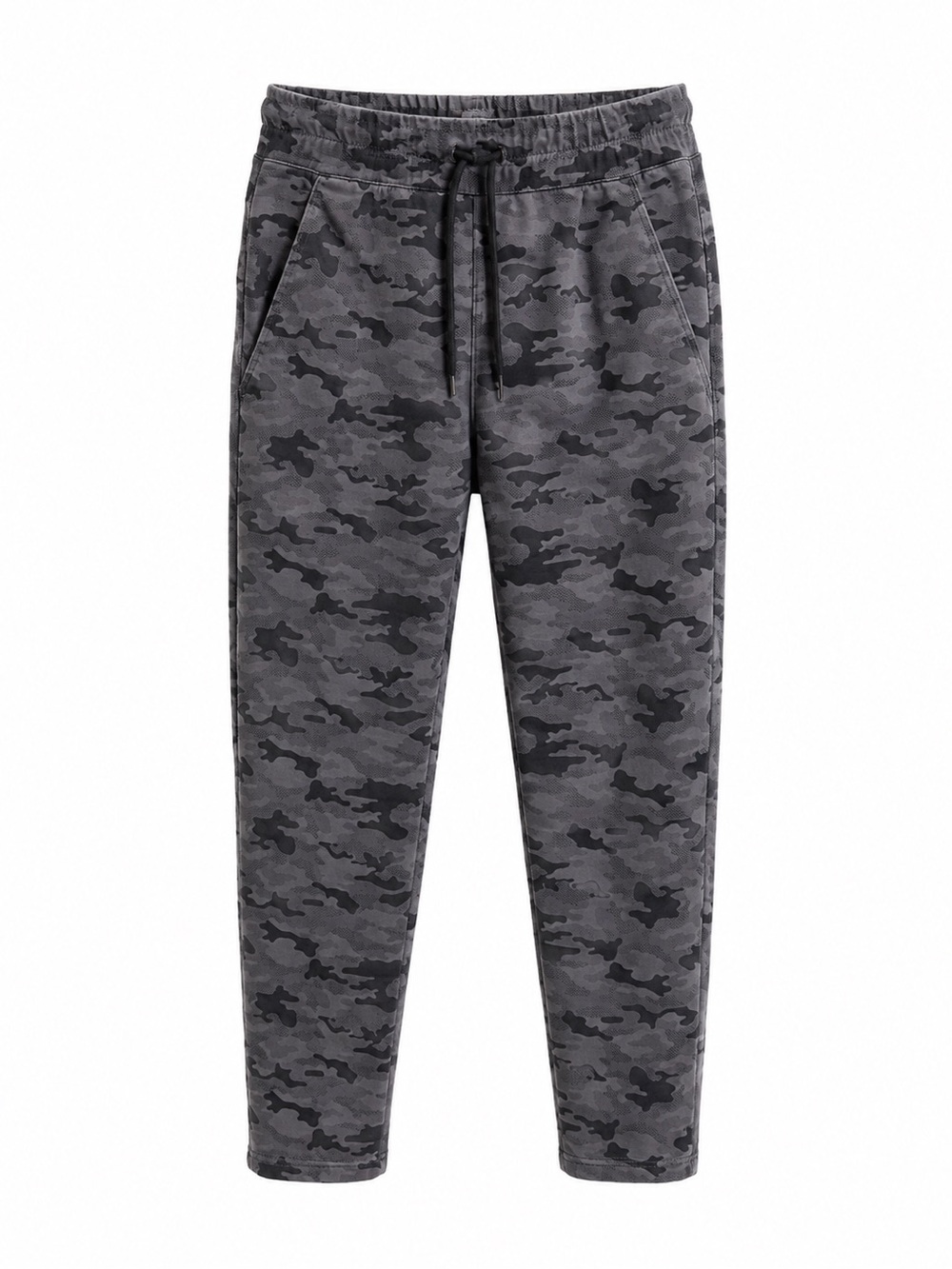 Bevy Flog Shely Black Camo Pants Women's Size 27 Drawstring Pockets